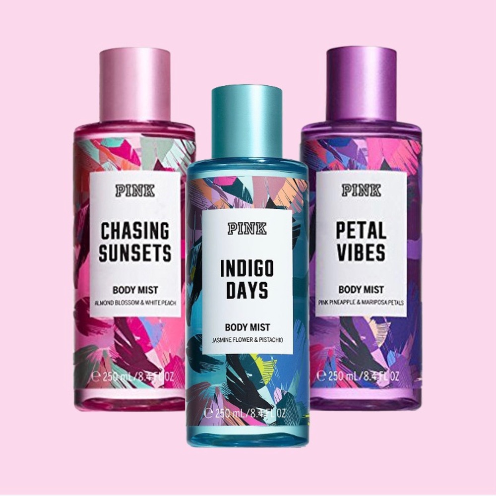 Set of 3 Limited Ed. PINK Body Mists